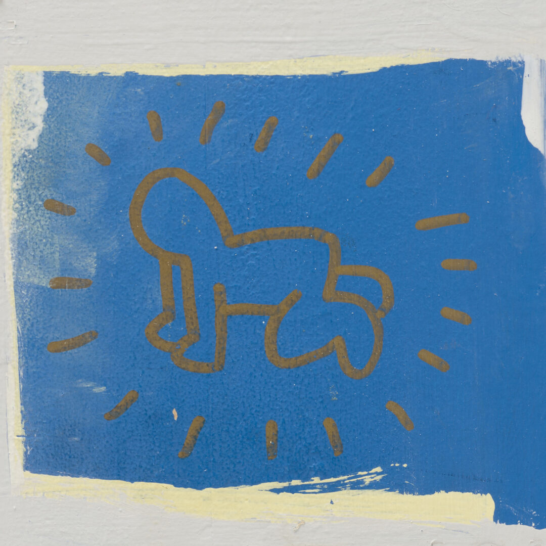 ''Radiant Baby,'' by Keith Haring, painted on the wall of his childhood bedroom. 
