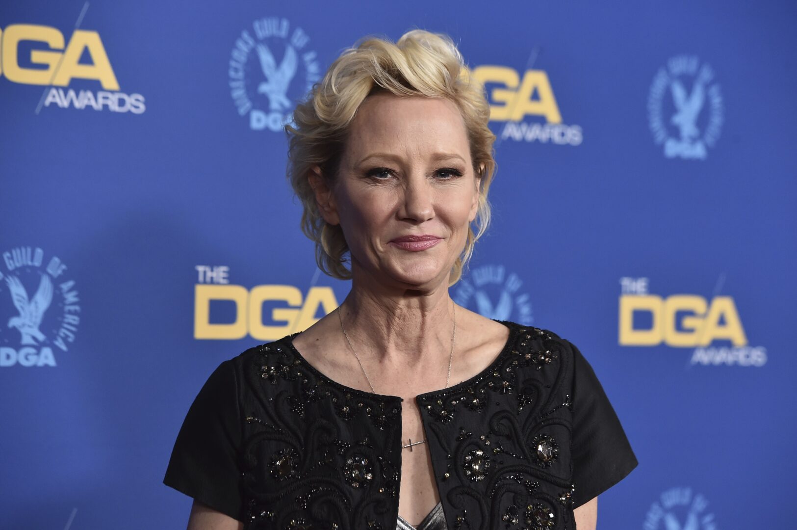 Anne Heche arrives at the 74th annual Directors Guild of America Awards, Saturday, March 12, 2022, at The Beverly Hilton in Beverly Hills, Calif.