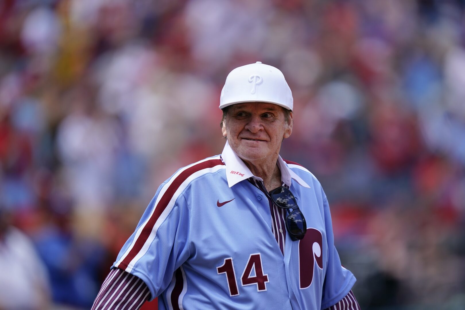 Pete Rose dismisses sexual misconduct questions at Phillies fete WITF