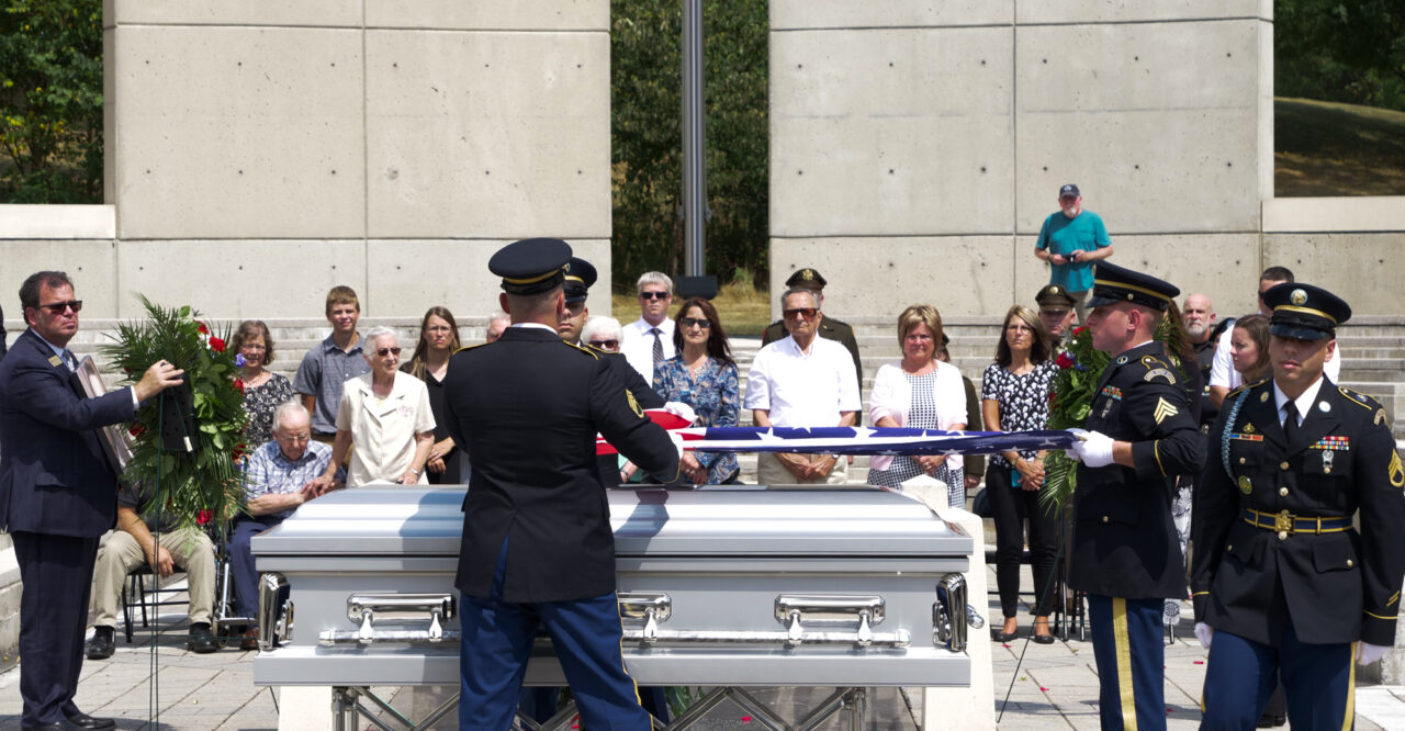 Lancaster County Native and Korean War veteran Donald Born is laid to rest at Indiantown Gap National Cemetery.