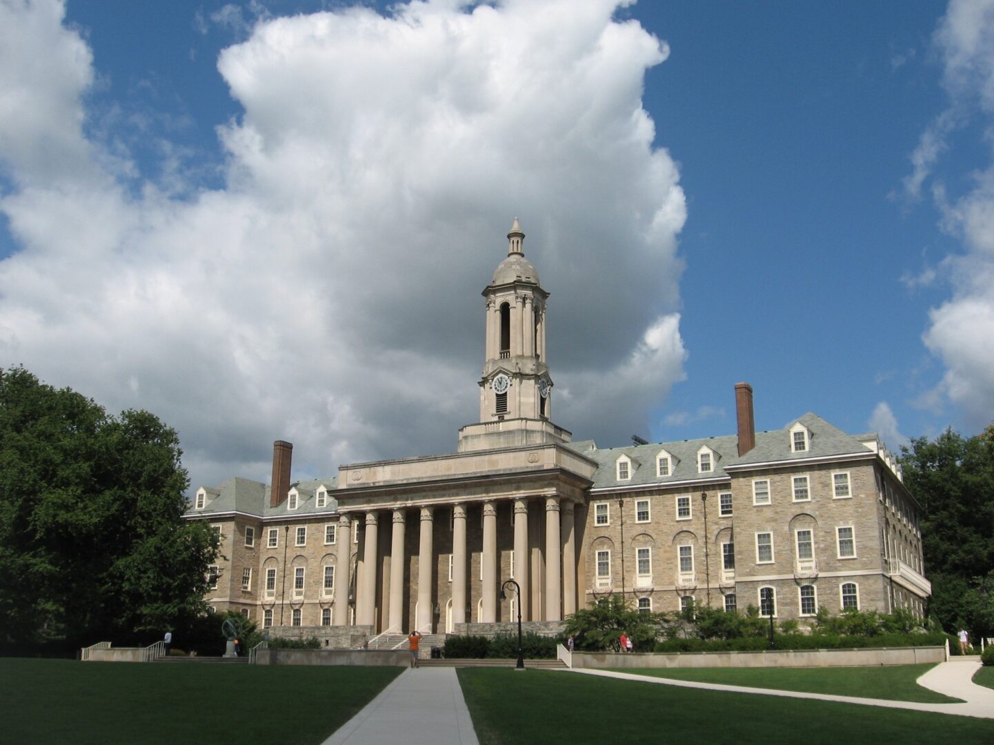 Old Main, the administration building on the campus of Penn State University.