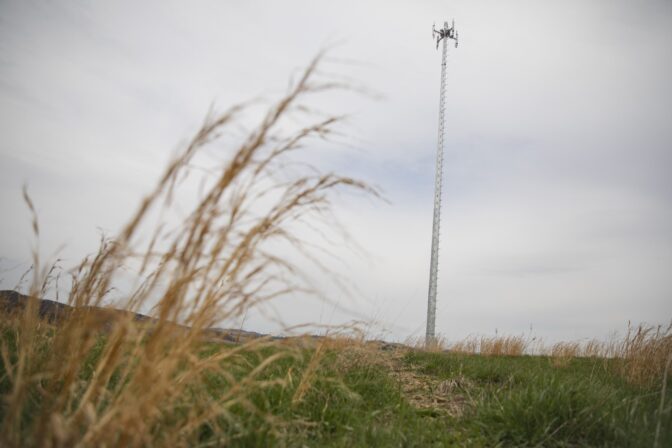 A 100-feet pole on a farm in Montour County beams a wireless signal to nearby homes. It’s one of 21 sites that make up the broadband network built by DRIVE, an economic development organization in the Central Susquehanna region.
