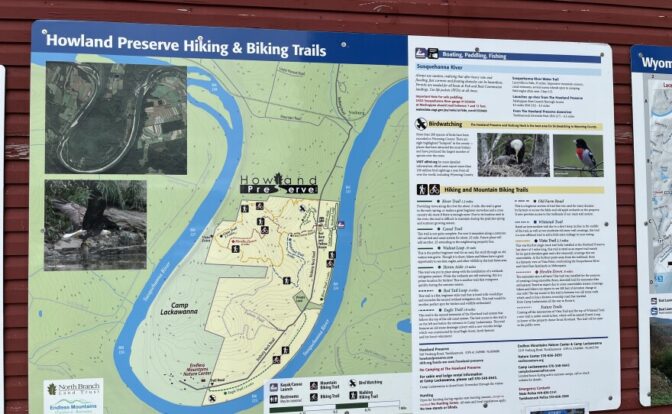 A map of Howland Preserve which will become Vosburg Neck State Park