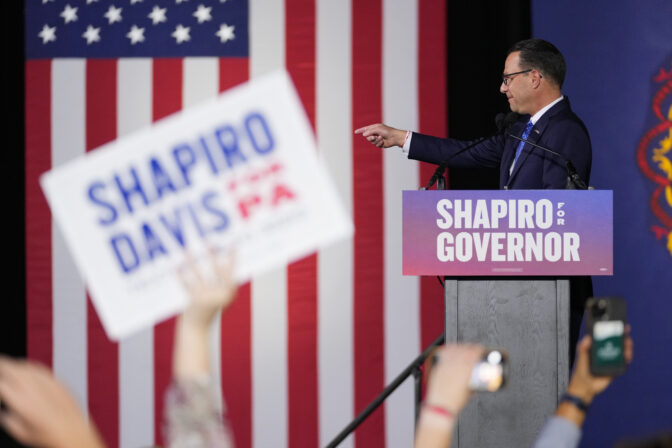 Pennsylvania Democratic gubernatorial candidate Josh Shapiro,