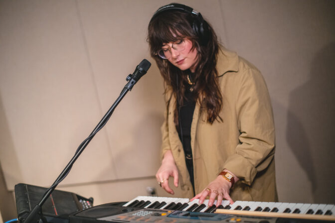 Elena Rossetto performing in the WITF studio on May 18, 2022