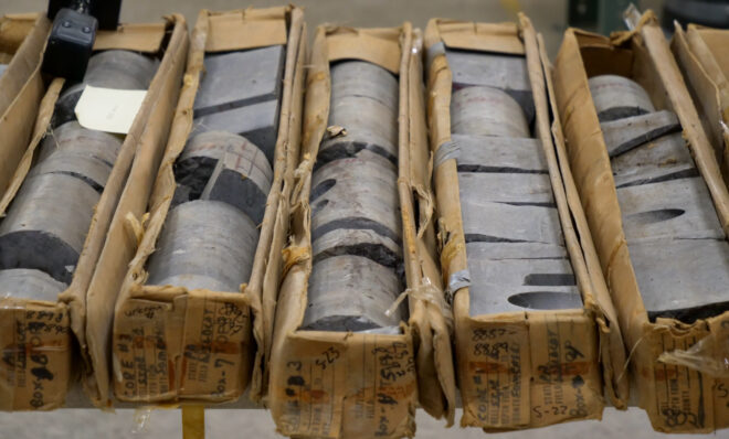 Core samples at the Pennsylvania Geological Survey on Nov. 15, 2022. 