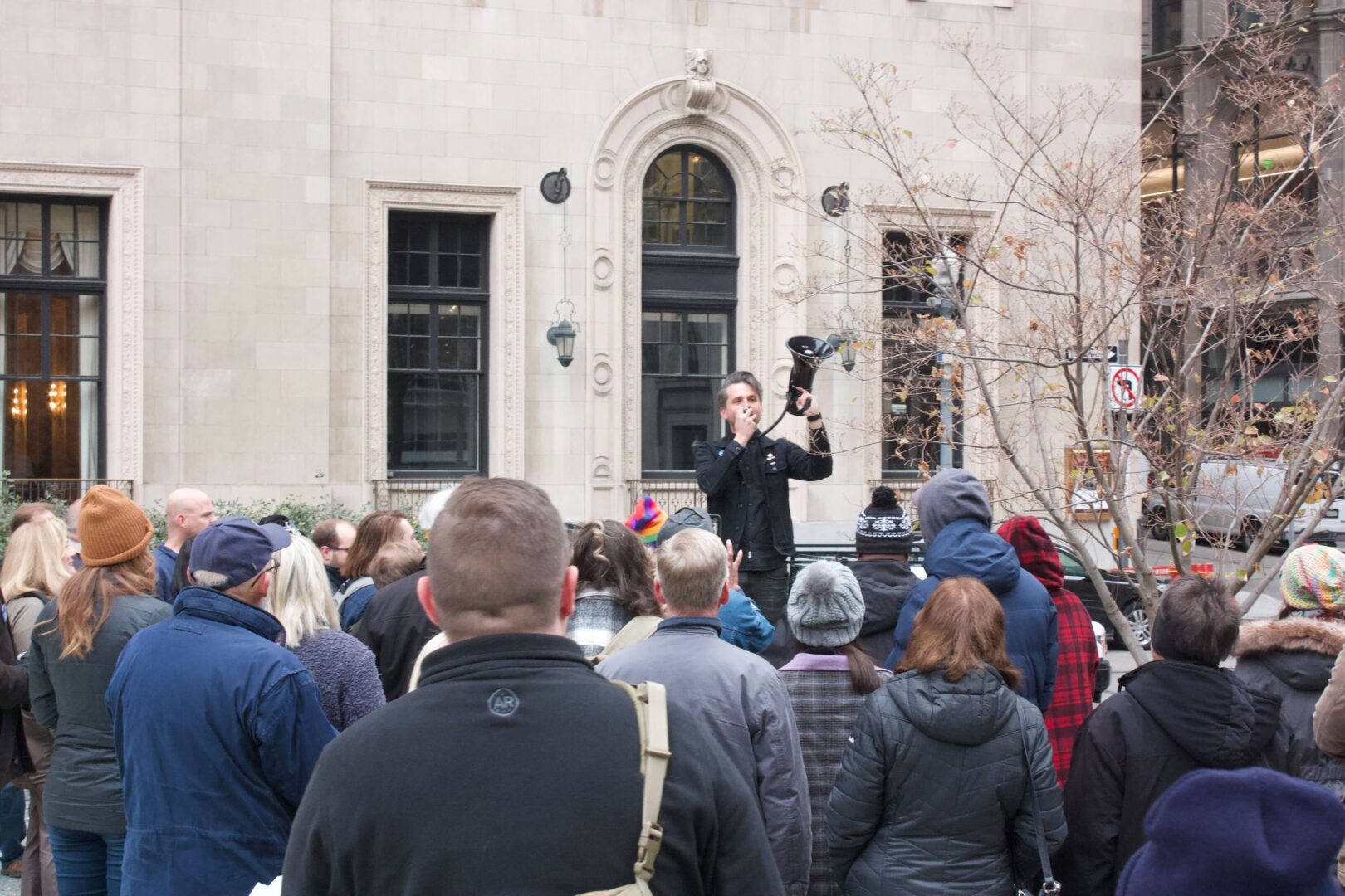 “We're not asking for the moon here,” said Zack Tanner, president of the News Guild of Pittsburgh, which represents striking workers at the Post-Gazette. He is one of several news guild members meeting with newspaper management Monday to negotiate a new union contract.
