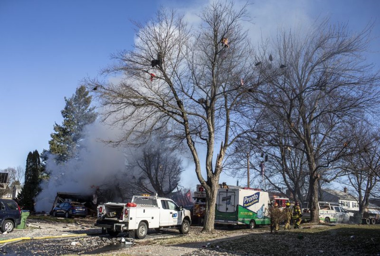 An explosion destroyed a home in the 3200 block of Crest Road in Susquehanna Twp. on Dec. 13, 2022. 