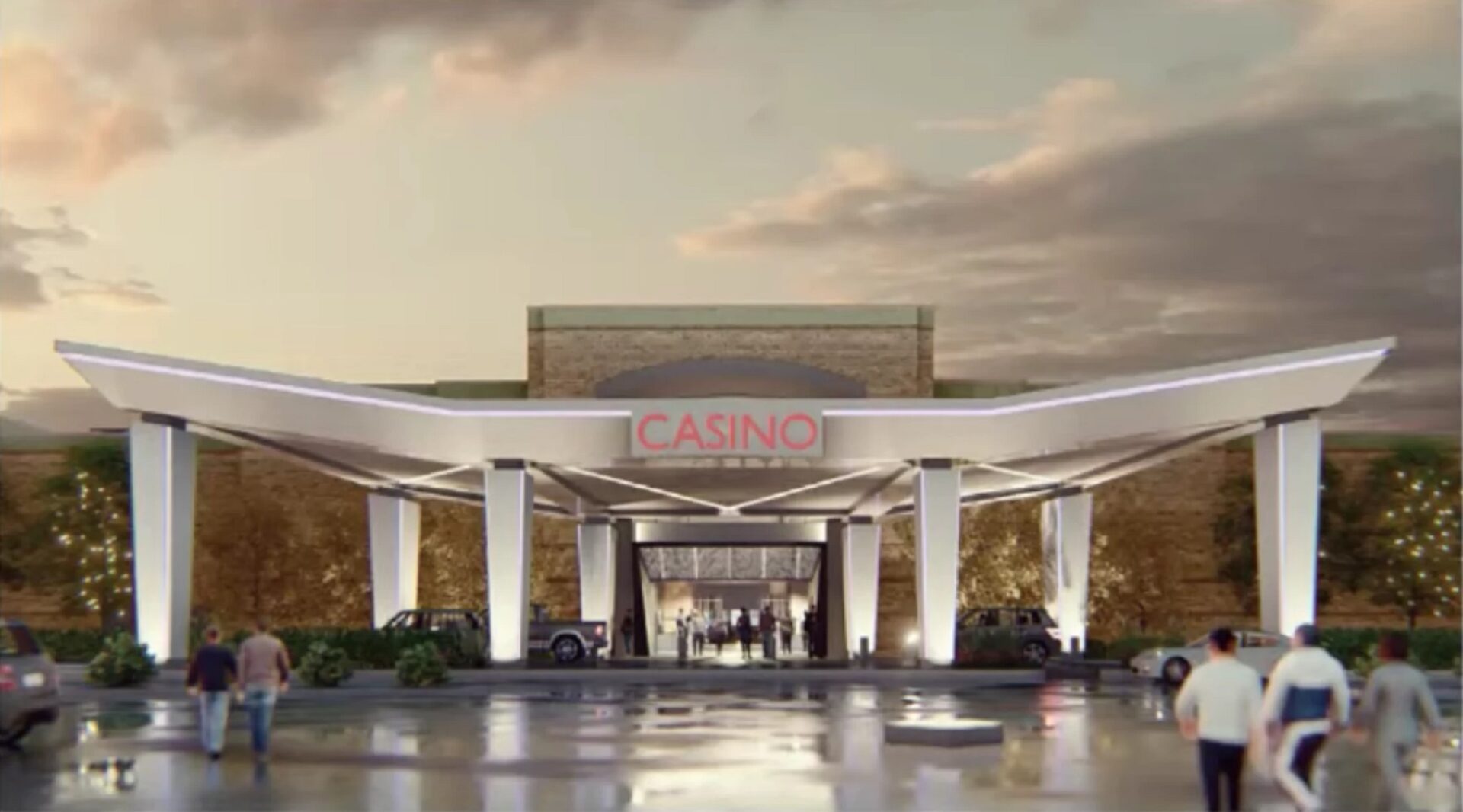 A rendering of the entryway to the casino SC Gaming OpCo LLC wants to build in the former Macy's in the Nittany Mall in State College.