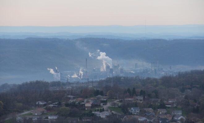 US Steel's Clairton Coke plant, as seen from the air in 2017. Photo: Reid R. Frazier