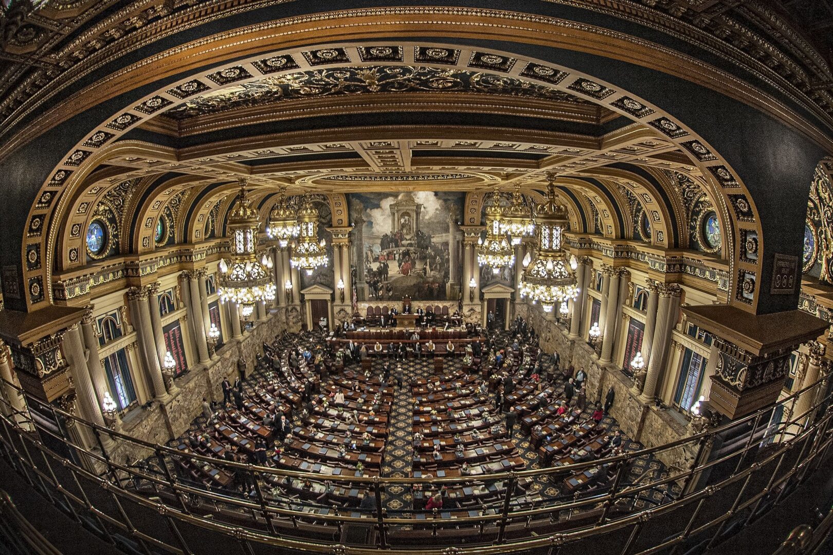 Pennsylvania lawmakers were sworn in at the Capitol building in Harrisburg. Those in the state House still need to pass rules.
