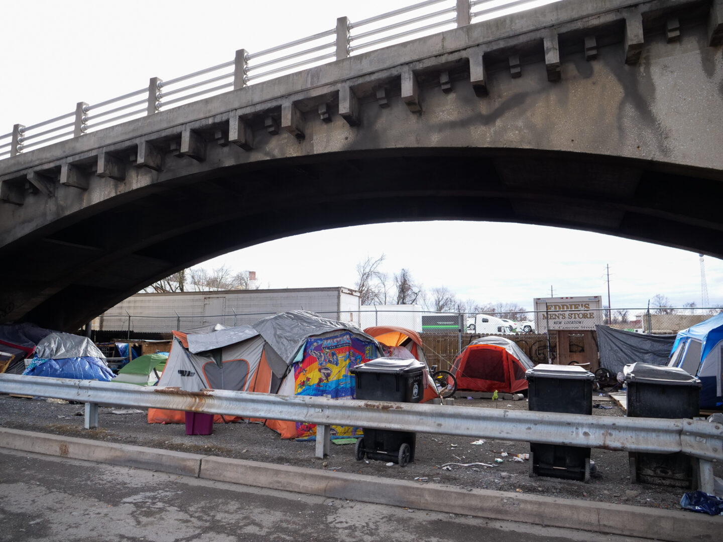 Harrisburg officials have declared the encampment under the Mulberry Street bridge a danger and is forcing all the people living there to move out so it can be cleaned.