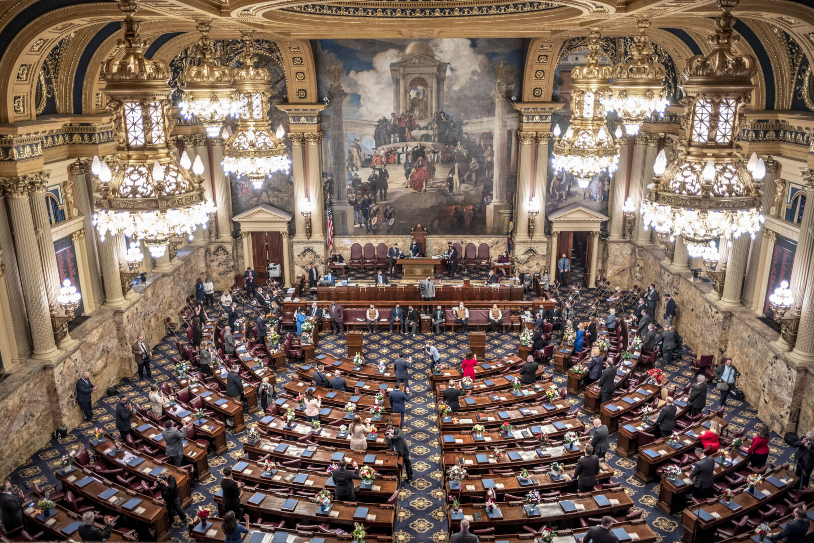 FILE - Shown is the Pennsylvania House of Representatives on Jan. 5, 2021, at the state Capitol in Harrisburg, Pa.