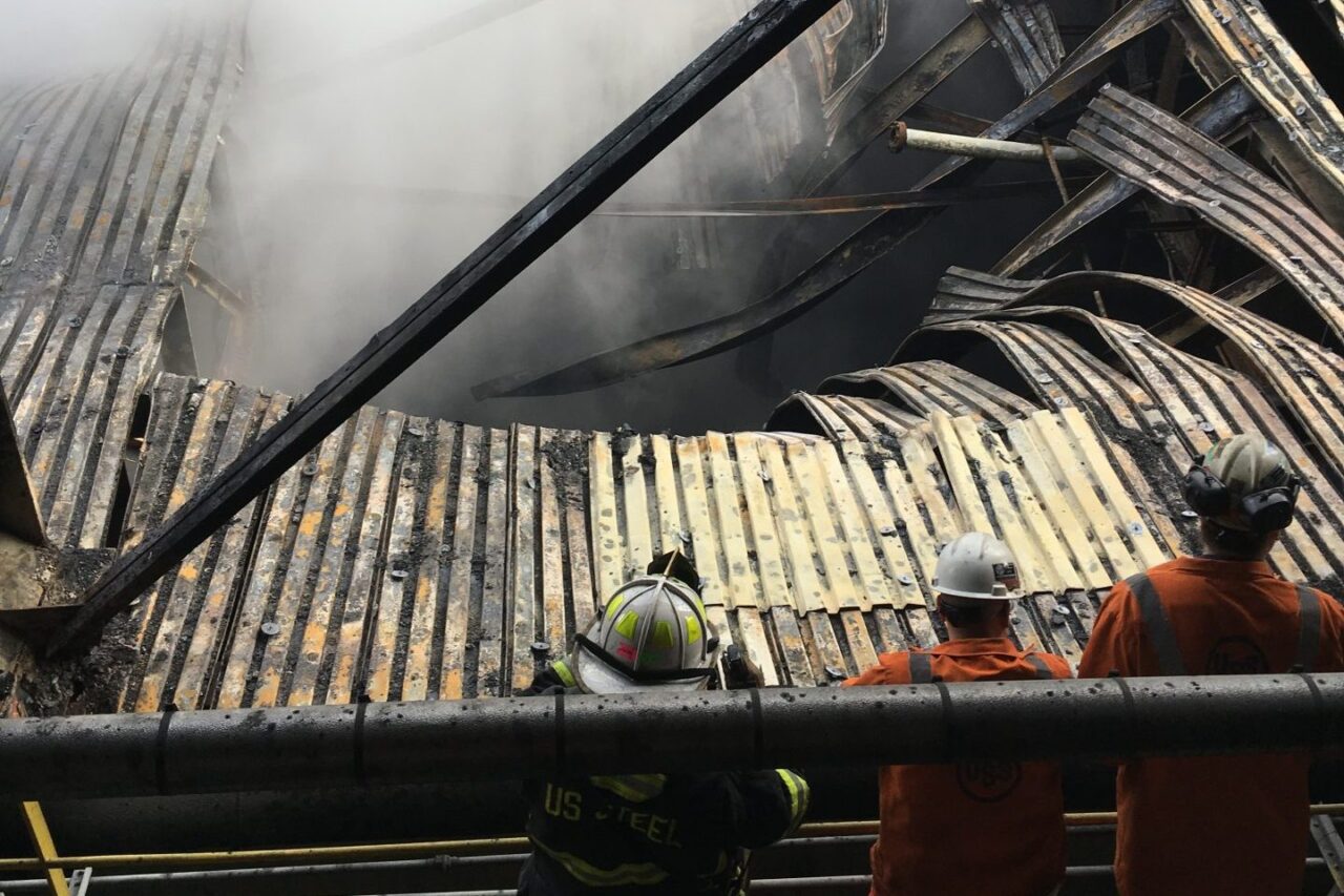 A Dec. 24, 2018 fire damaged a section of U.S. Steel's Clairton Coke Works. Photo: US Steel