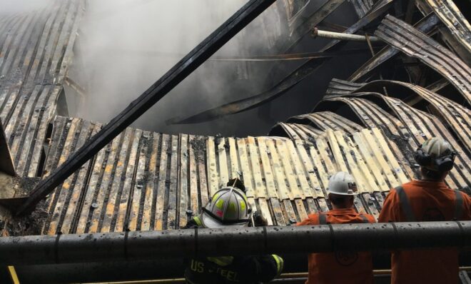 A Dec. 24, 2018 fire damaged a section of U.S. Steel's Clairton Coke Works. Photo: US Steel