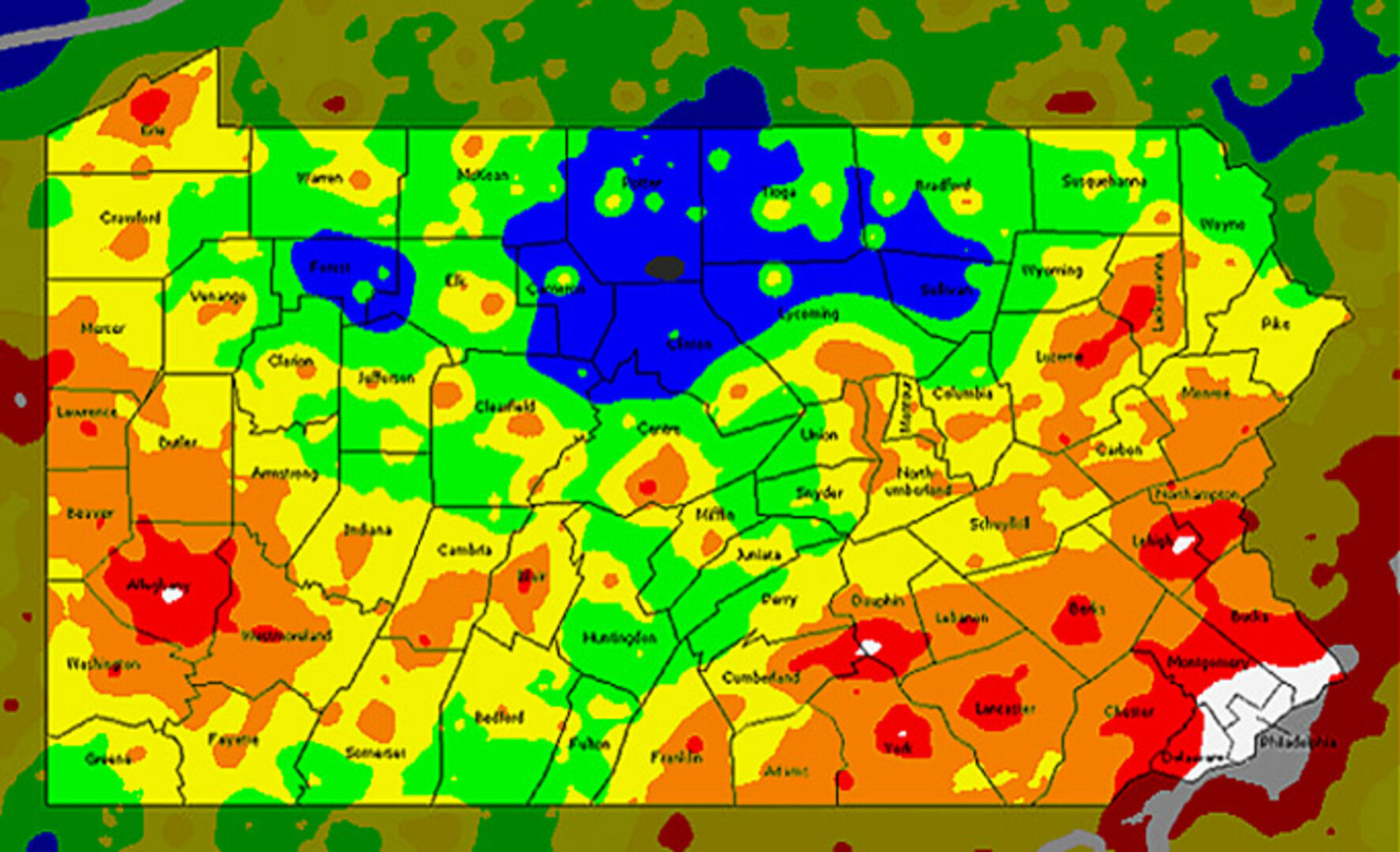 Houston Light Pollution Map at - Light Pollution Map 2 1773x1080 