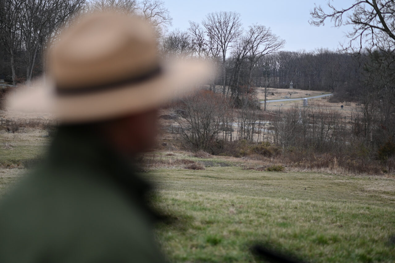 National Parks Communications Spcialist Jason Martz notes you can see the the Wheatfield the Rose House