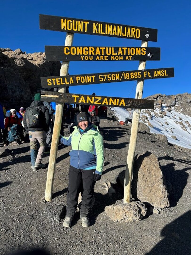 Mandi Smith on Mt. Kilimanjaro