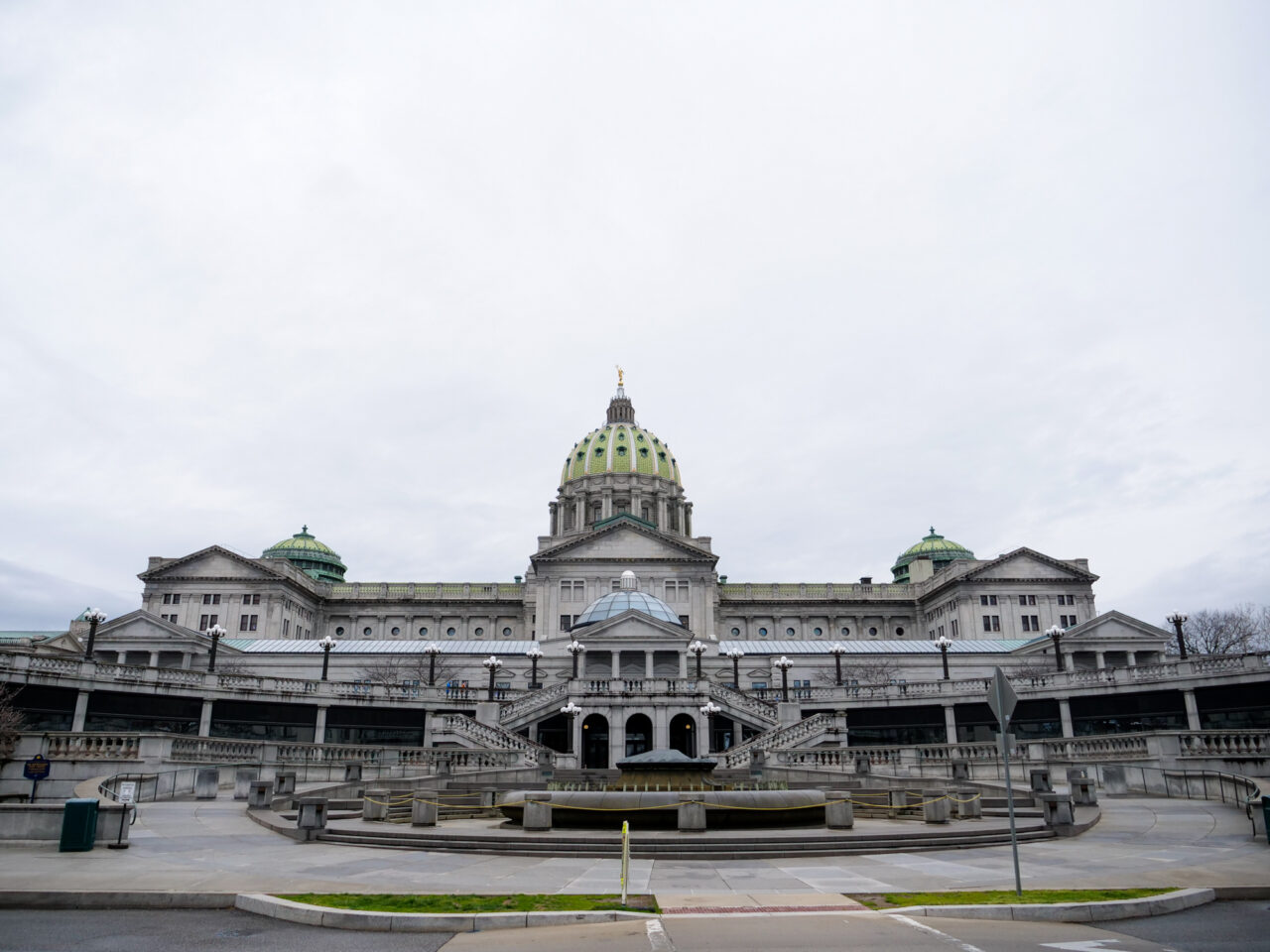 The state Capitol building in Harrisburg