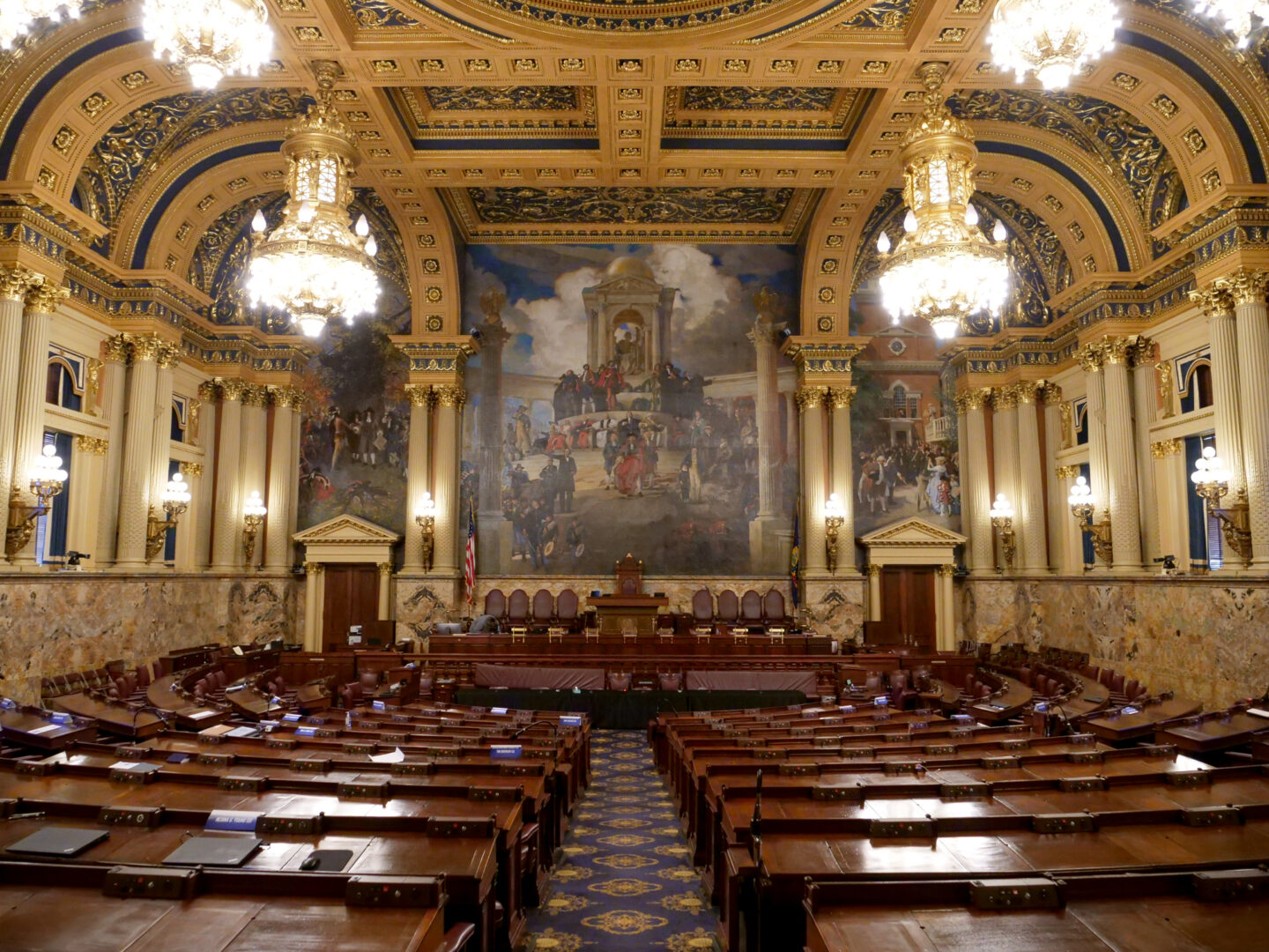 The Pennsylvania House chamber inside  state Capitol building in Harrisburg on March 24, 2023. Jeremy Long - WITF News
