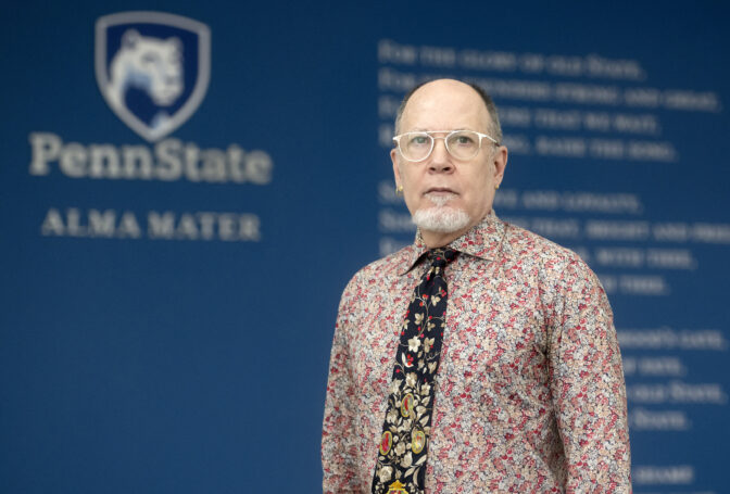 Penn State professor John Champagne in the HUB-Robeson Center on the University Park campus on Thursday, March 23, 2023.