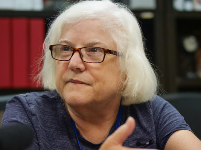 Martha DeMarre, who retired last January as the archivist for the Nuclear Testing Archive and worked for the Nevada National Security Site for more than four decades, about Operation Grable, the first time the United State fired a nuclear weapon from a canon on July 21, 2023.