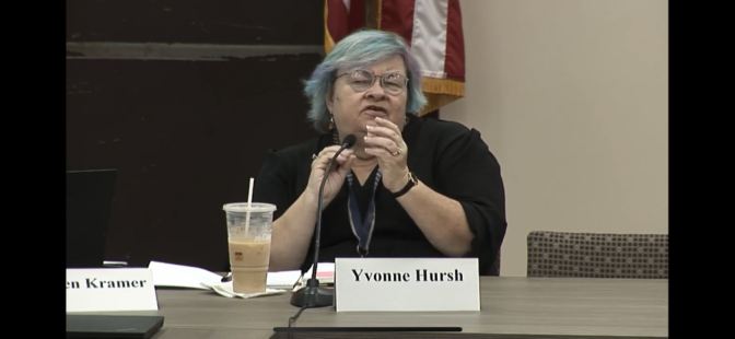 Yvonne Hursh, chief counsel with the Election Law Advisory Board, speaks during the group's meeting on Sept. 23, 2023. (Pennsylvania Joint State Government Commission)