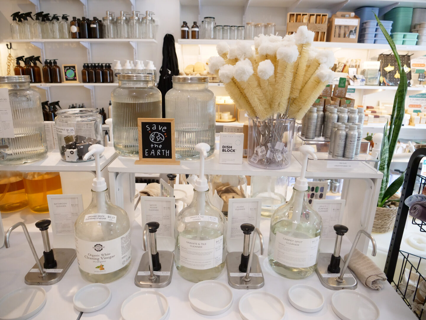 Refillism in York is an eco-friendly store that allows customers to refill their own bottles with a variety of products such as soap, body wash and shampoo. Jeremy Long - WITF News