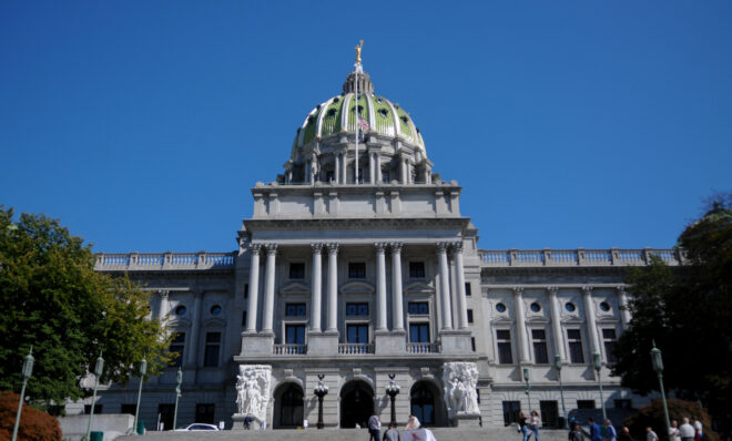 The Capitol building in Harrisburg on Oct. 12, 2023. Jeremy Long - WITF