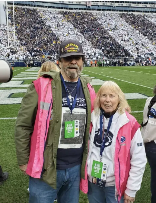 Ed Sirianni was honored as Hometown Hero during the Penn State game on November 11th, 2023.