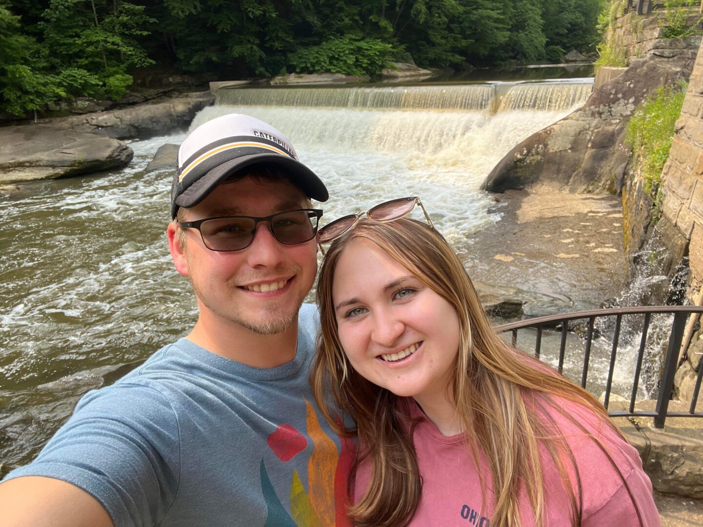 Marissa Klinger and Kenny Marlow at McConnells Mill State Park
