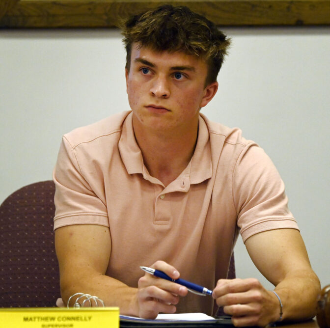 Conestoga Twp. Supervisor Matthew Connelly during a meeting in Conestoga Tuesday Aug. 1, 2023.