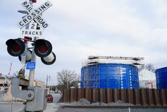 Two water treatment plants were built near the derailment site continue to treat ground water from the area.