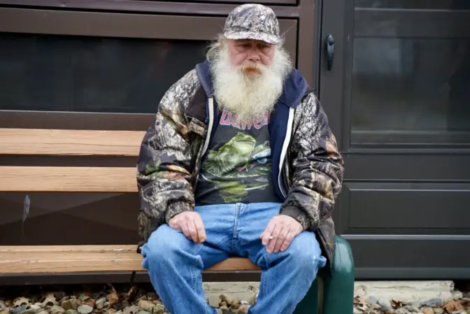 Lifelong East Palestine resident Bruce Weaver said that the town wasn't doing well, including smaller than usual crowds at The Original Roadhouse where he was taking a smoke break.