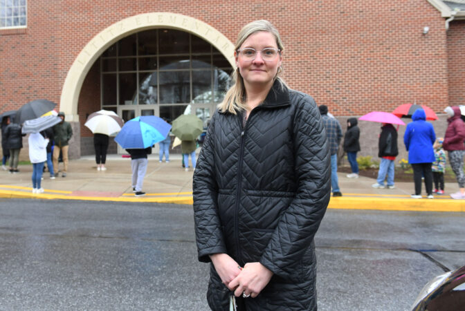 Warwick school board candidate Rachael Haverstick poses for the photographer at Lititz Elementary School in Lititz Friday March 3, 2023.