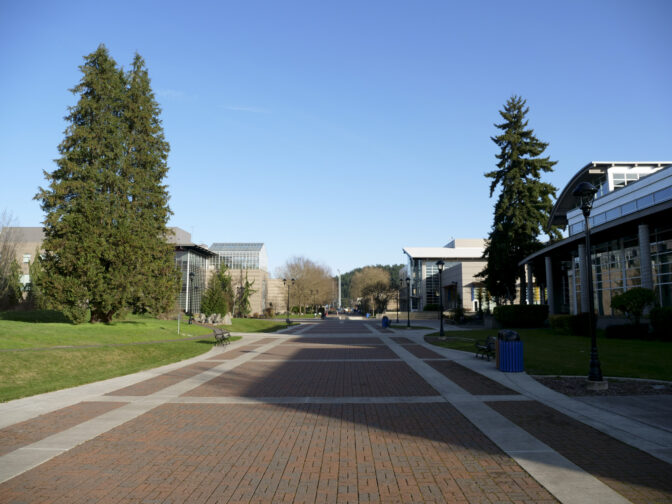 Centralia College pictured on March 7, 2024. (Jeremy Long - WITF)