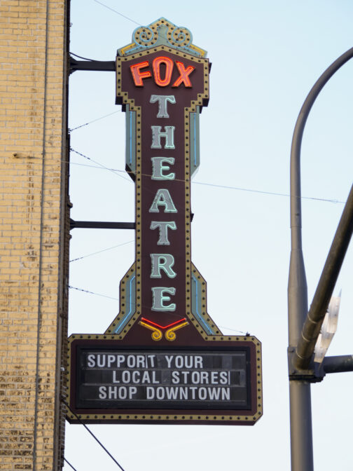 The Fox Theatre on Tower Avenue in Centralia, Washington pictured on March 7, 2024. (Jeremy Long - WITF)