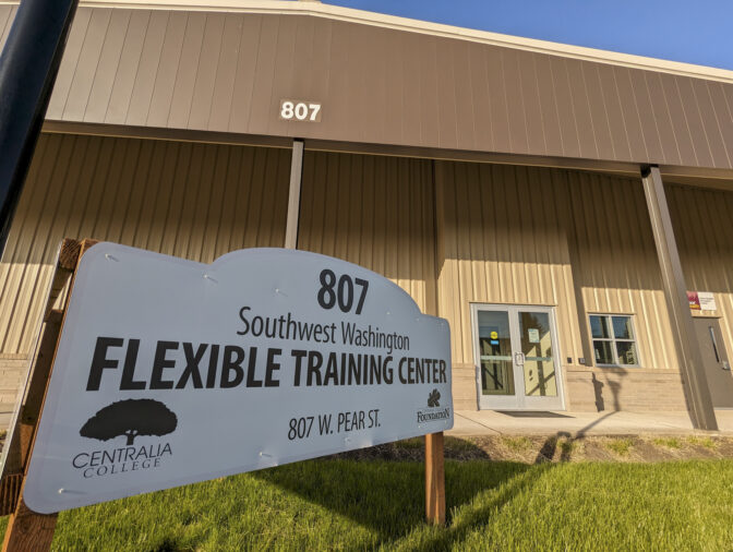 Southwest Washington Flexible Training Center at Centralia College pictured on March 7, 2024. (Jeremy Long - WITF)