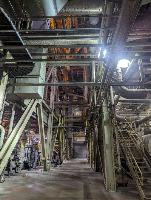 Inside The TransAlta Centralia Generation station on March 7, 2024. (Jeremy Long – WITF)