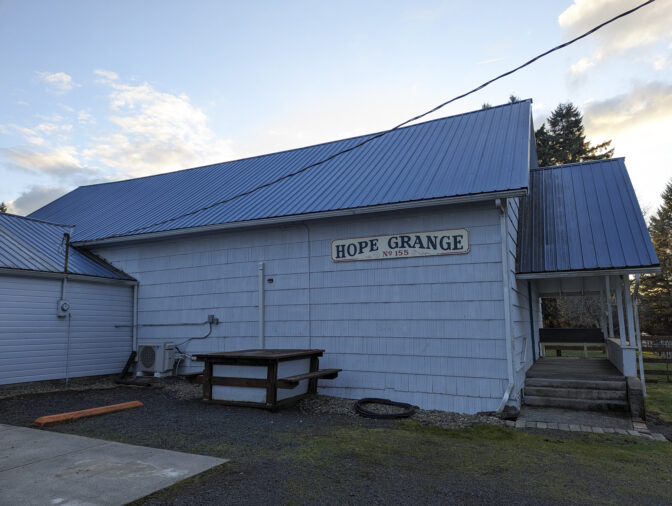 Hope Grange #155 in Winlock, Washington on March 5, 2024. (Jeremy Long - WITF)