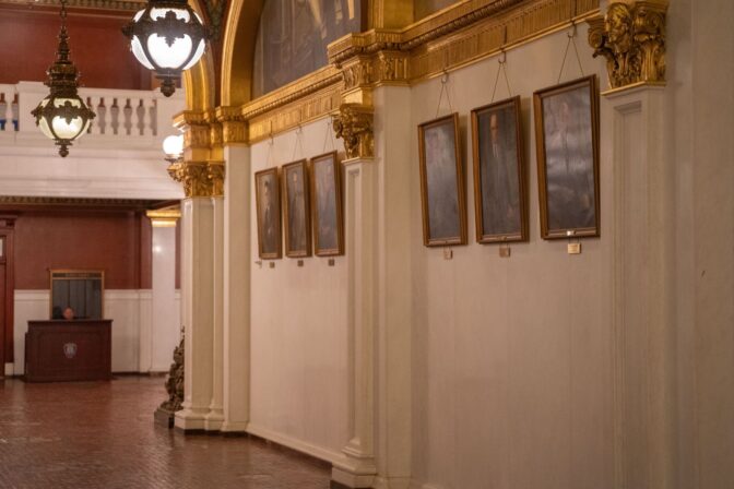 A total of 24 oil paintings depicting former House Speakers hang on the first floor of Pennsylvania’s Capitol building. Receipts obtained through a public records request show the total tab for 13 of the portraits was at least $222,000 after the prices of each portrait were adjusted for inflation. Receipts for 11 of them were not provided by the House Chief Clerk.