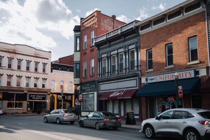 A street in DuBois, Pennsylvania.