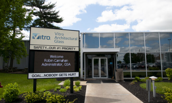 Vitro Architectural Glass in Carlisle on May 16, 2024. (Jeremy Long - WITF)
