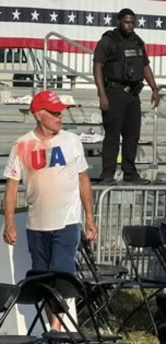Dr. Jim Sweetland after the Trump rally on July 13, 2024, in Butler, Pennsylvania.