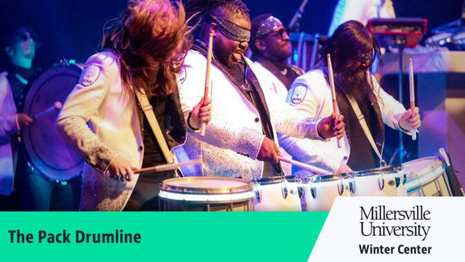 The Pack Drumline contest banner