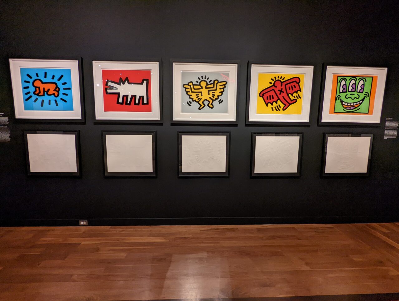 Some of Keith Haring's artwork on display at the Reading Public Museum in 2018. (Jeremy Long - WITF)