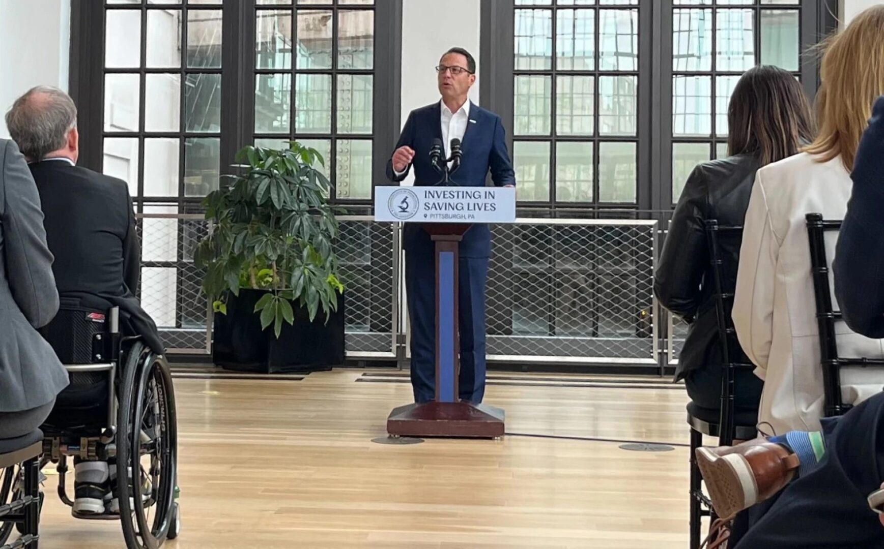 Gov. Josh Shapiro touts life science investment in proposed state budget during Pittsburgh visit | WITF