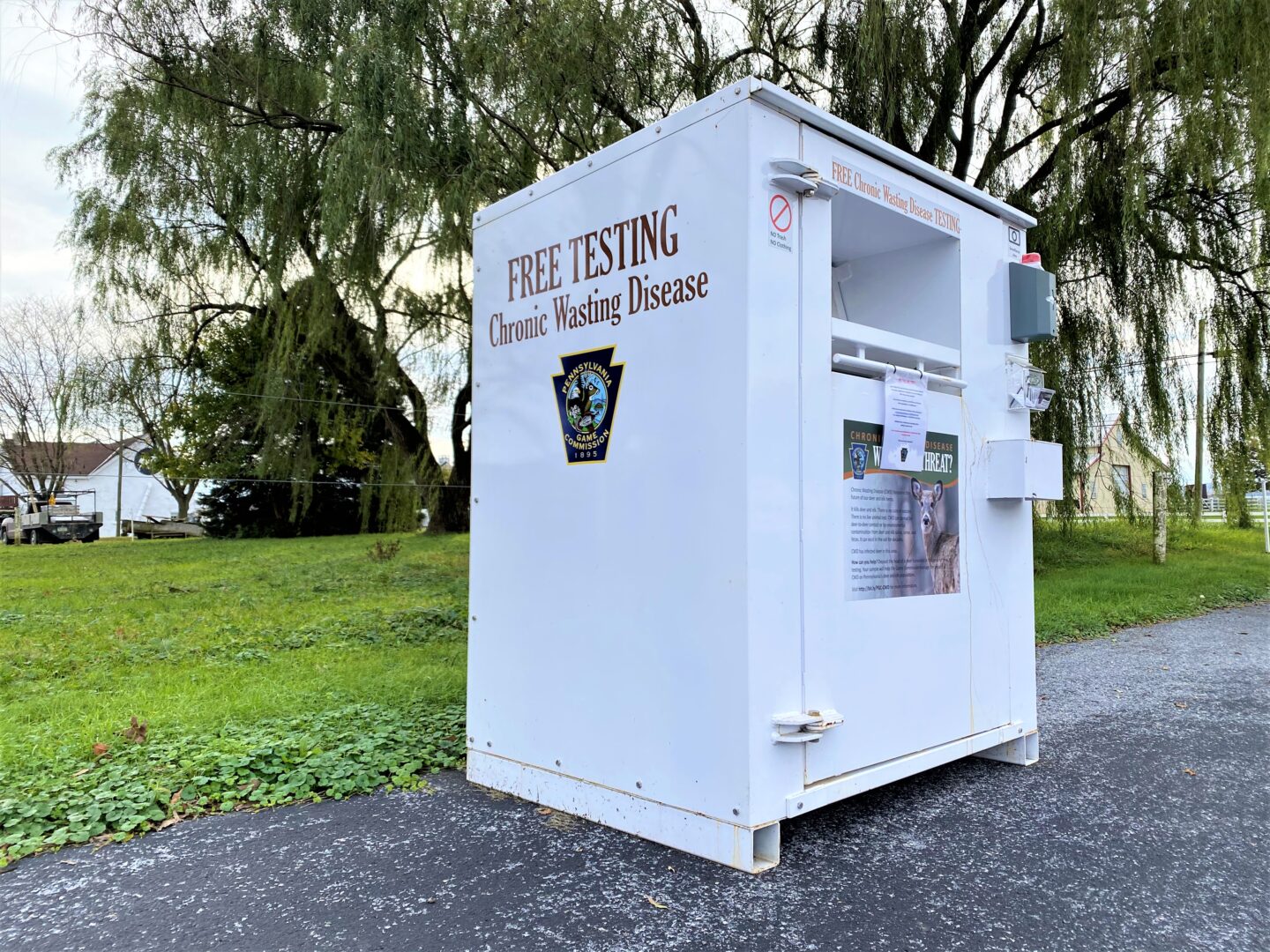 Where can Pa. hunters check their deer for wasting disease?