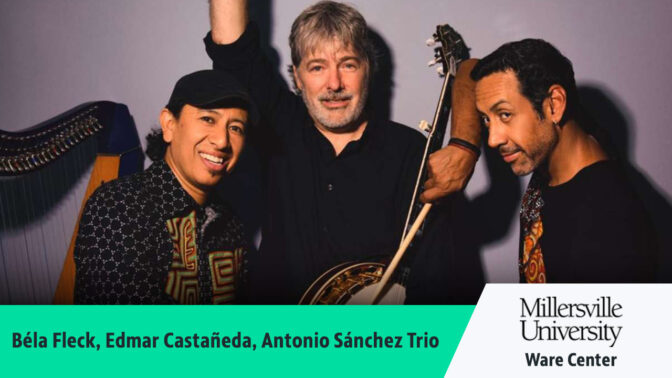 Béla Fleck, Edmar Castañeda, Antonio Sánchez Trio contest banner