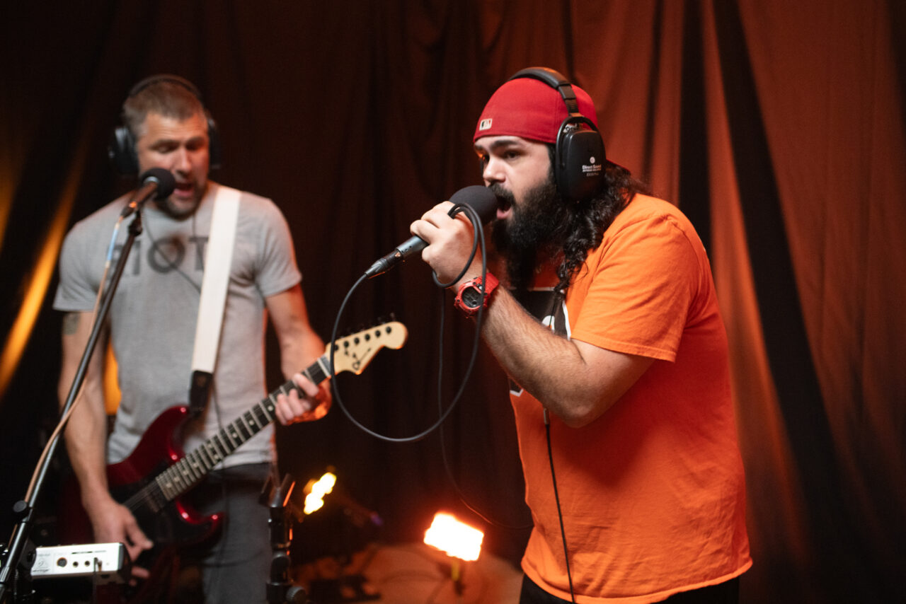 Jed Bridge and Colin Ramsey performing